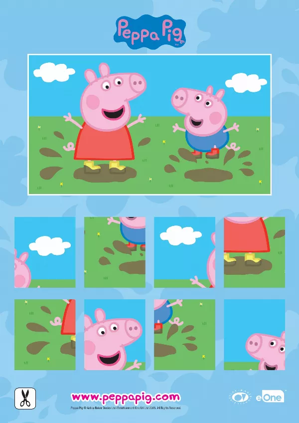 Peppa Pig Muddy Puddle Puzzle